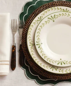 Elouise Dinner Plate in Green