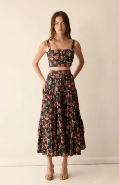 Elsa Skirt in Midnight Garden