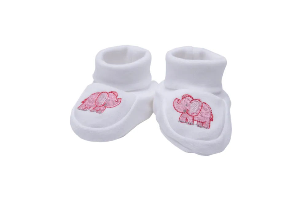 Embroidered Baby Booties