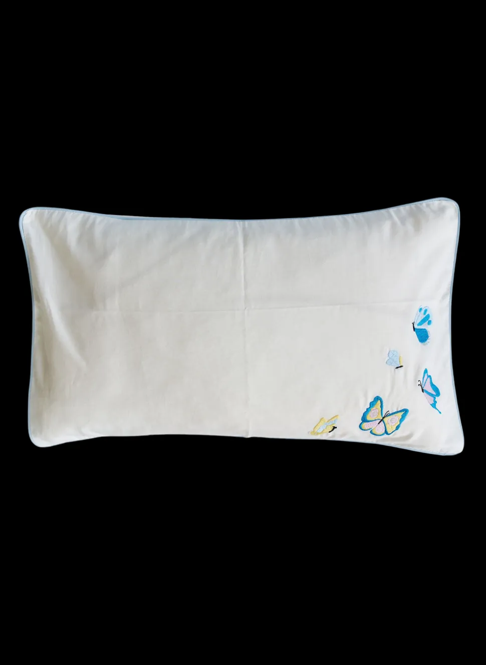 Embroidered Butterfly Toddler Pillow Case