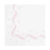 Embroidered Crib Sheet in Blush