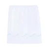 Embroidered Crib Skirt in Sky