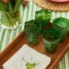 Embroidered Frog Cocktail Napkins, Set of 4