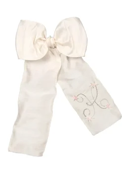 Embroidered Holiday Tree Bow