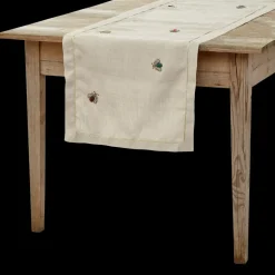 Embroidered Sparkle Bee Table Runner