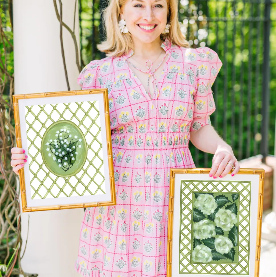 En Vert Botanical Prints, Set of 6