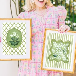 En Vert Botanical Prints, Set of 6
