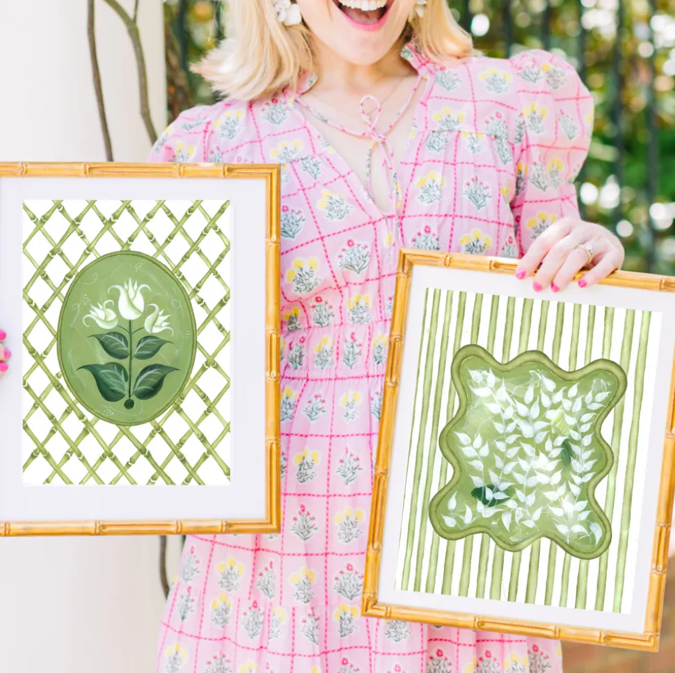 En Vert Botanical Prints, Set of 6