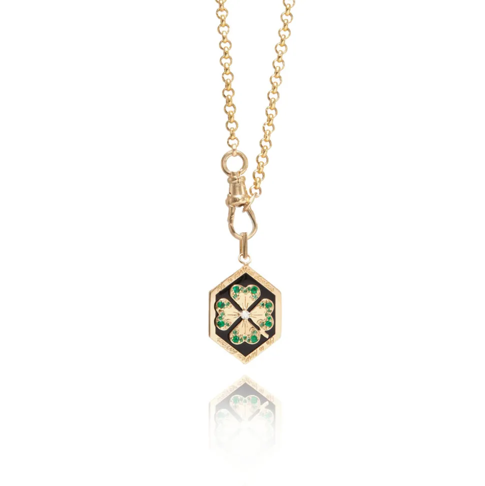 Enamel Clover Love Token