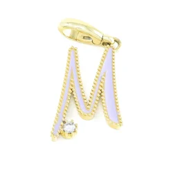 Enamel Initial Charm