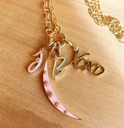Enamel Initial Charm