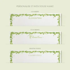 Enchanted Garden Stationery Cards, Personalized Set of 50