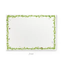Enchanted Garden Stationery Cards, Personalized Set of 50