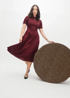 Erin Dress in Merlot
