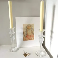 Esna Glass Candlestick