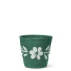 Espresso Cup With White Floral Trim in Cypress
