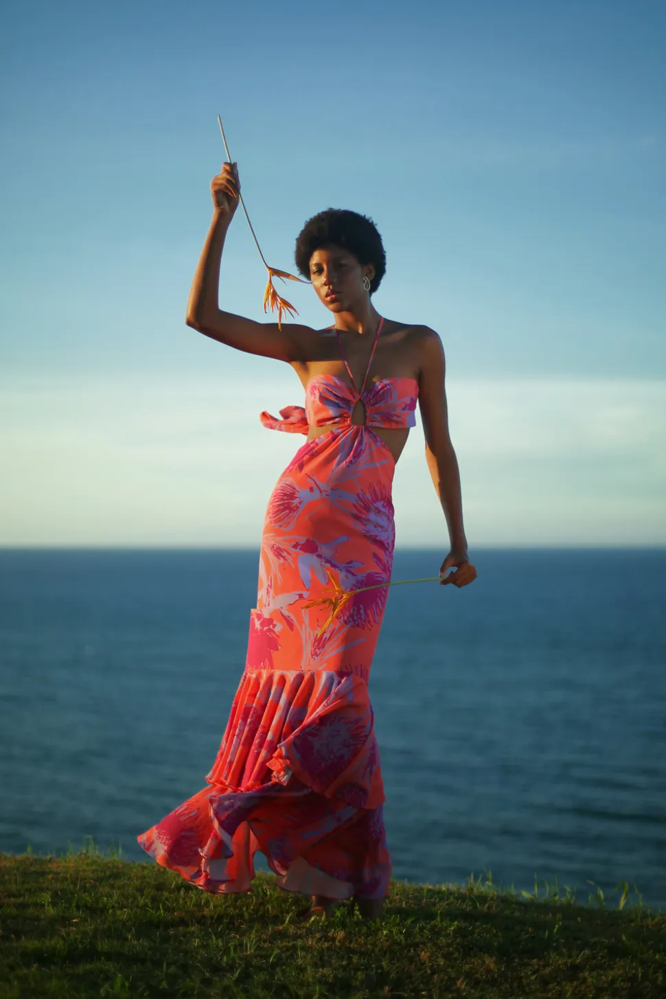 Espuma De Mar Dress in Venezuela Coral Print
