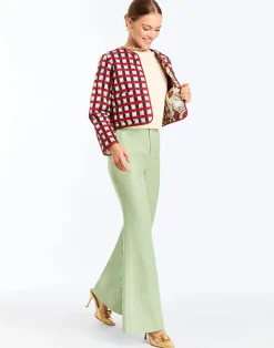 Este Convertible Quilted Jacket in Jardin Gingham