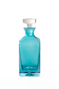 Estelle Colored Decanter in Ocean Blue