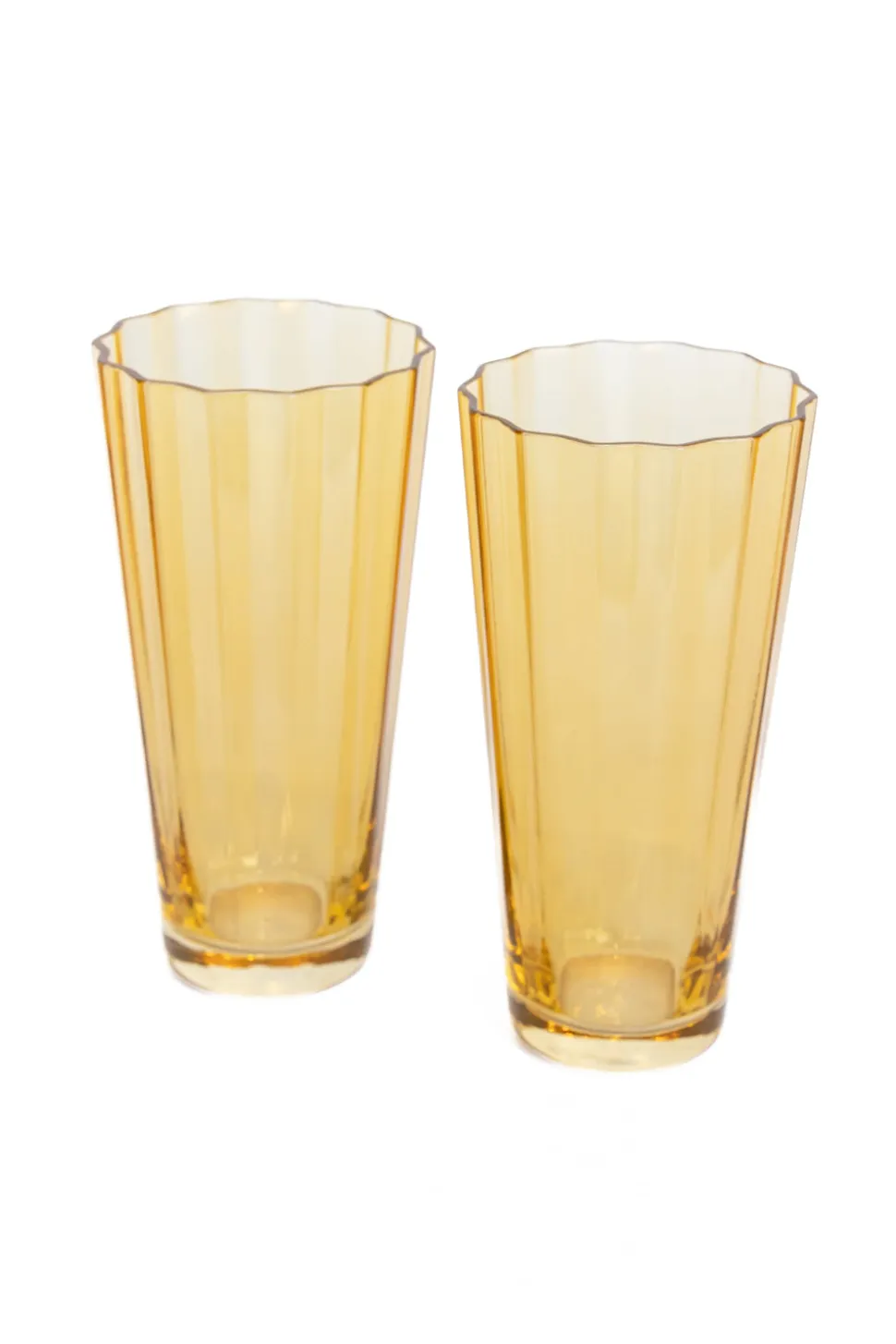 Estelle Colored Sunday High Balls, Set of 2 in Yellow