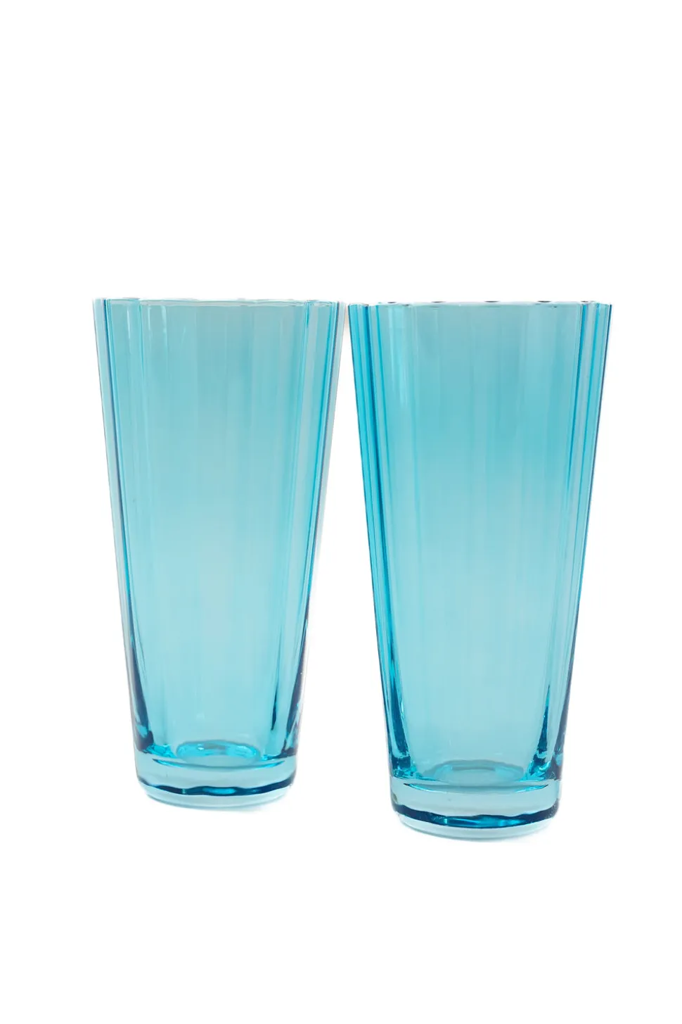 Estelle Colored Sunday High Balls, Set of 2 in Ocean Blue