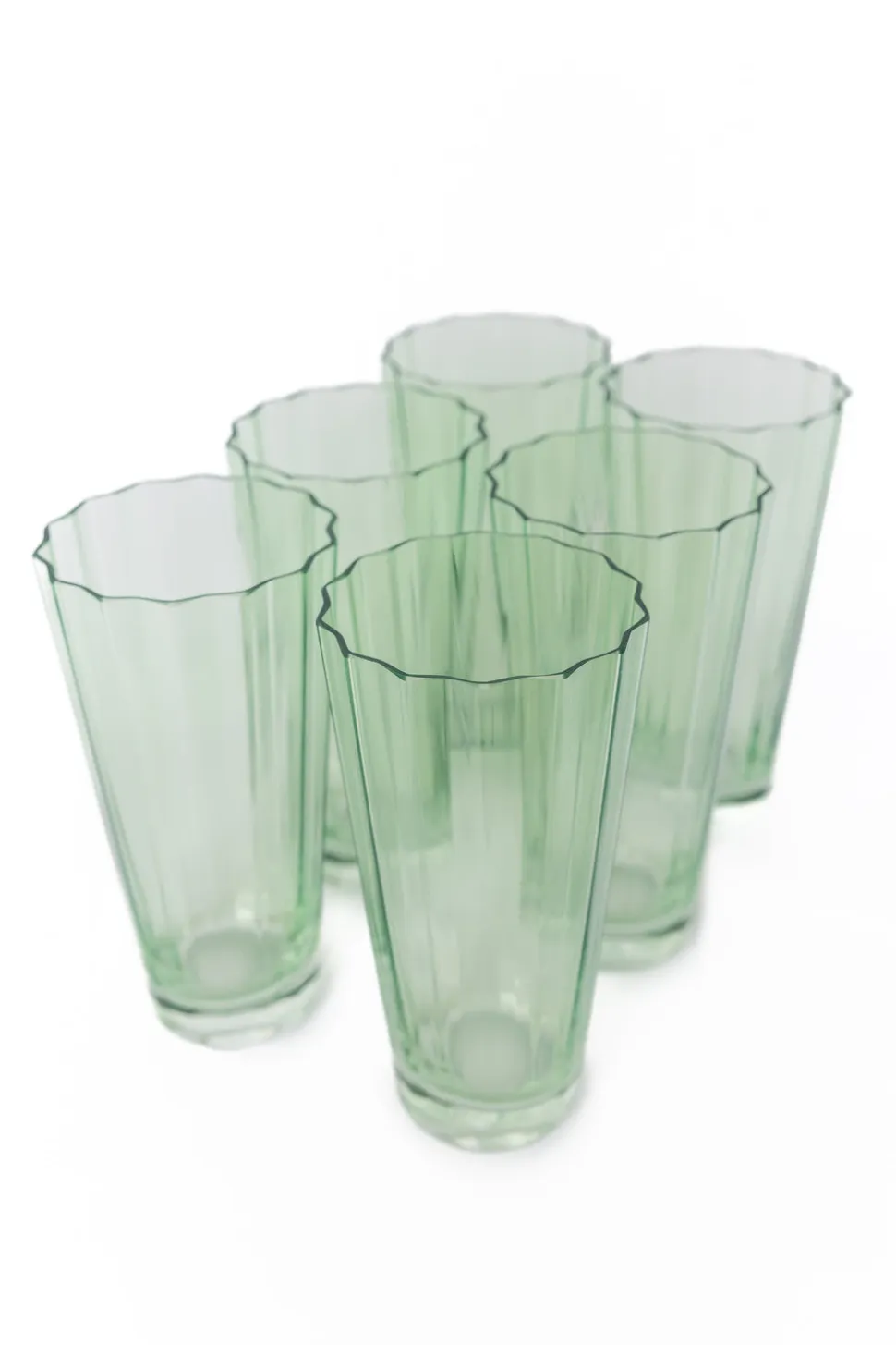 Estelle Colored Sunday High Balls, Set of 6 in Mint Green
