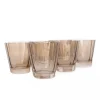 Estelle Colored Sunday Low Balls, Set of 6 in Amber Smoke