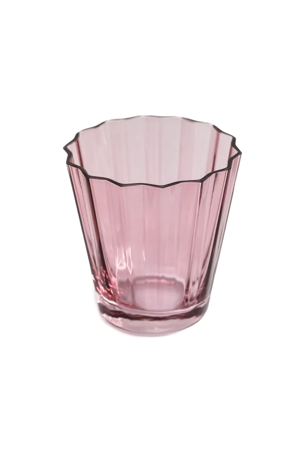 Estelle Colored Sunday Low Balls, Set of 6 in Rose
