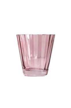 Estelle Colored Sunday Low Balls, Set of 2 in Rose