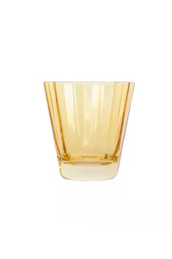 Estelle Colored Sunday Low Balls, Set of 2 in Yellow