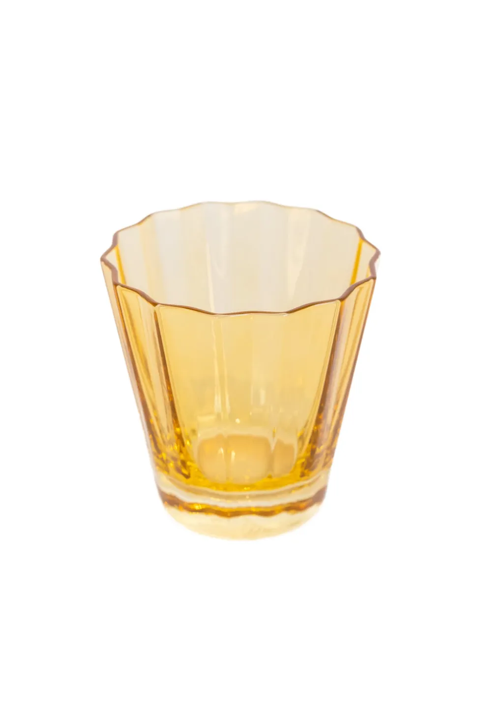 Estelle Colored Sunday Low Balls, Set of 2 in Yellow