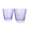 Estelle Colored Sunday Low Balls, Set of 2 in Lavender