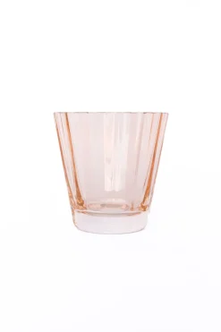 Estelle Colored Sunday Low Balls, Set of 2 in Blush Pink