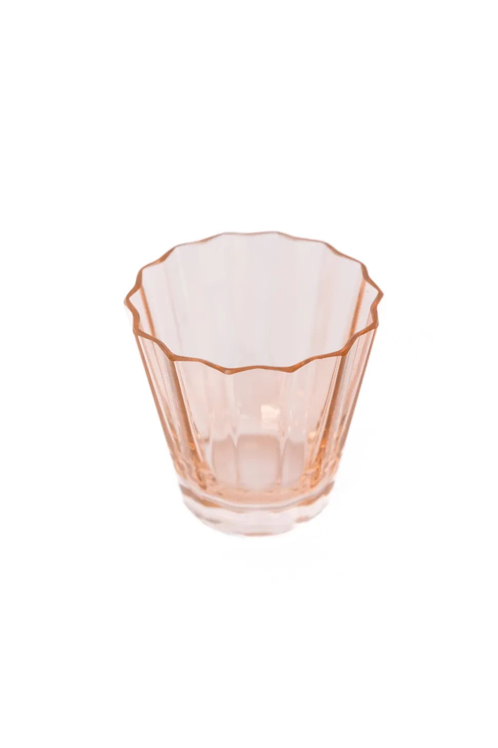 Estelle Colored Sunday Low Balls, Set of 2 in Blush Pink