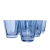 Estelle Colored Sunday Low Balls, Set of 6 in Cobalt Blue