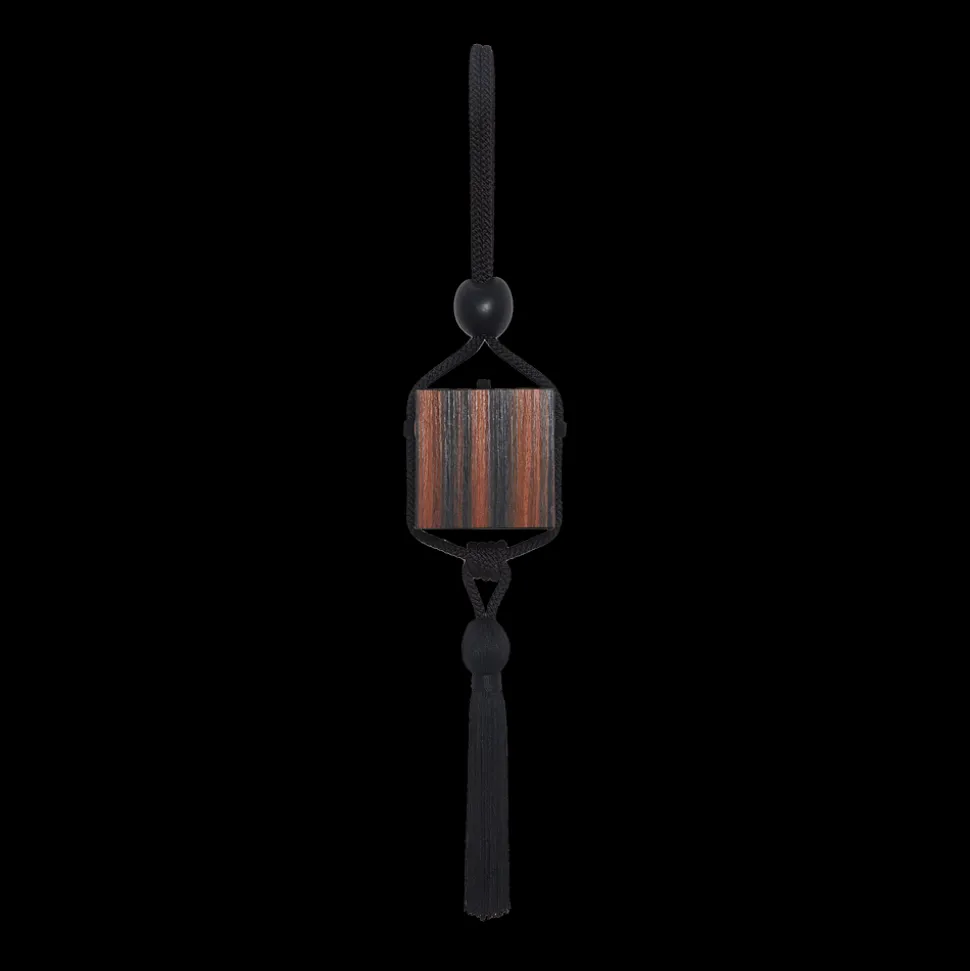 Eva Box in Brown Stripe Wood