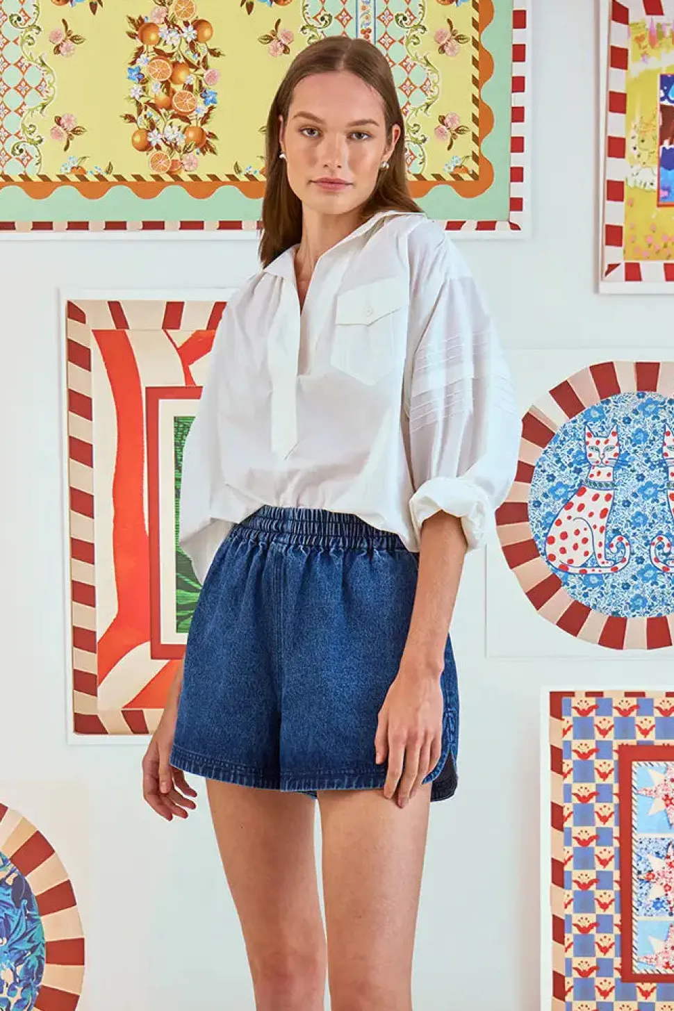 Evangeline Shirt in White