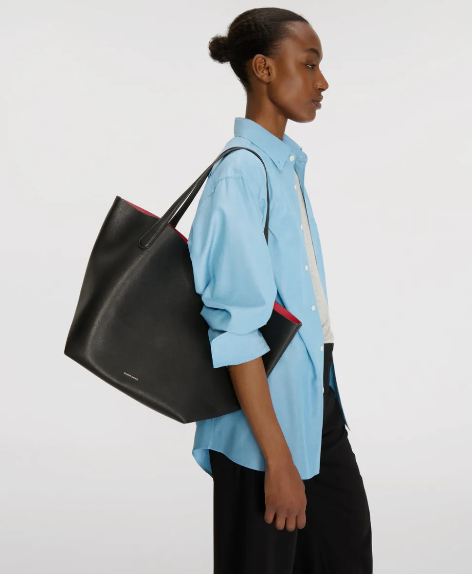 Everyday Soft Tote in Black & Flamma
