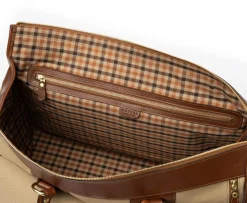 Express No. 2 Duffel Bag in Khaki Twill and Vintage Chestnut