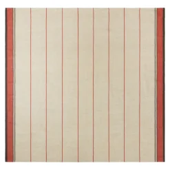 Eze 60x90 Tablecloth in Ivory & Red