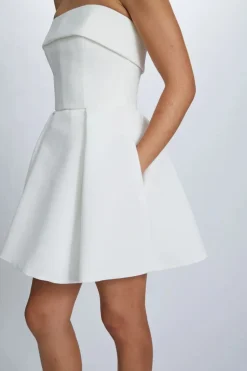 Faille Mini Dress
