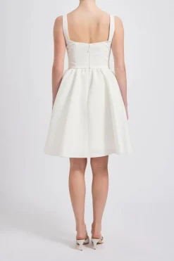 Faille Side Gather Dress