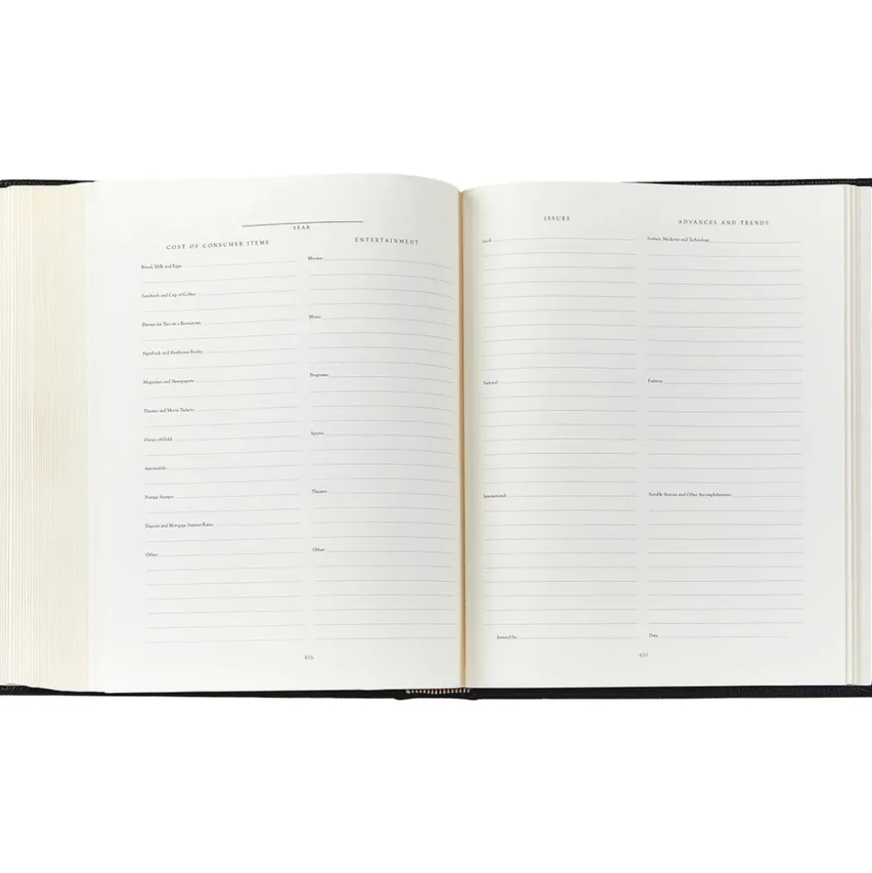 Family History Book in Black