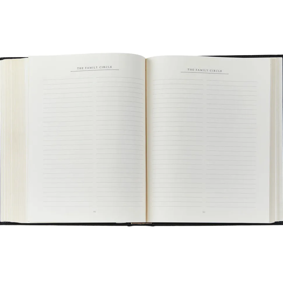 Family History Book in Black