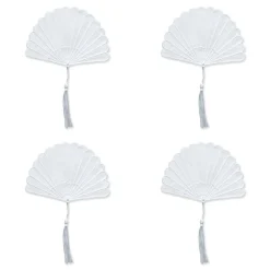 Fan Cocktail Napkins, Set of 4