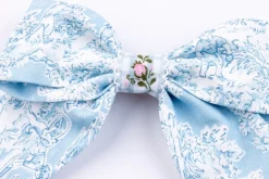 Farmhouse Toile Bow in Blue