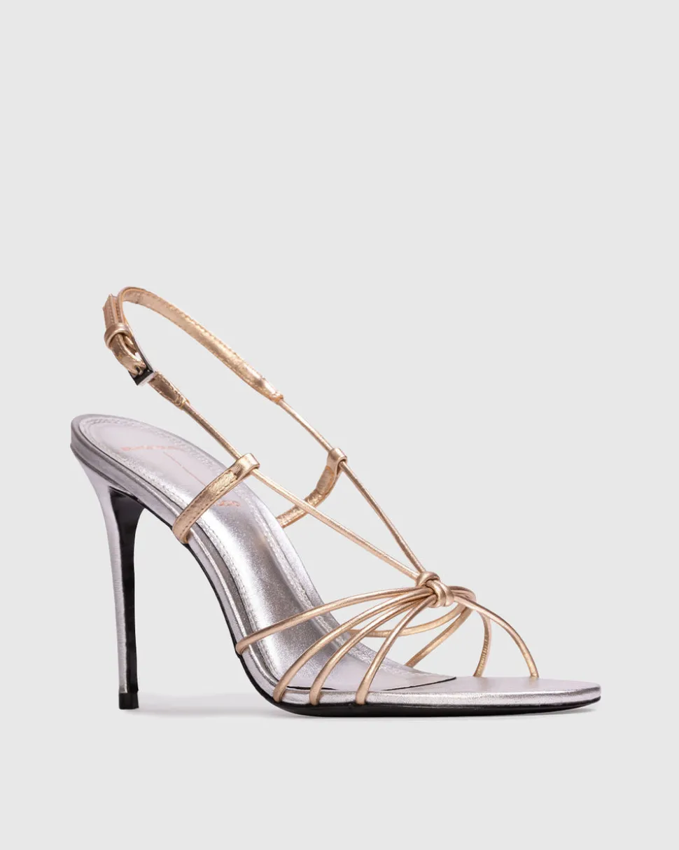 Fern 100 in Silver & Gold Leather