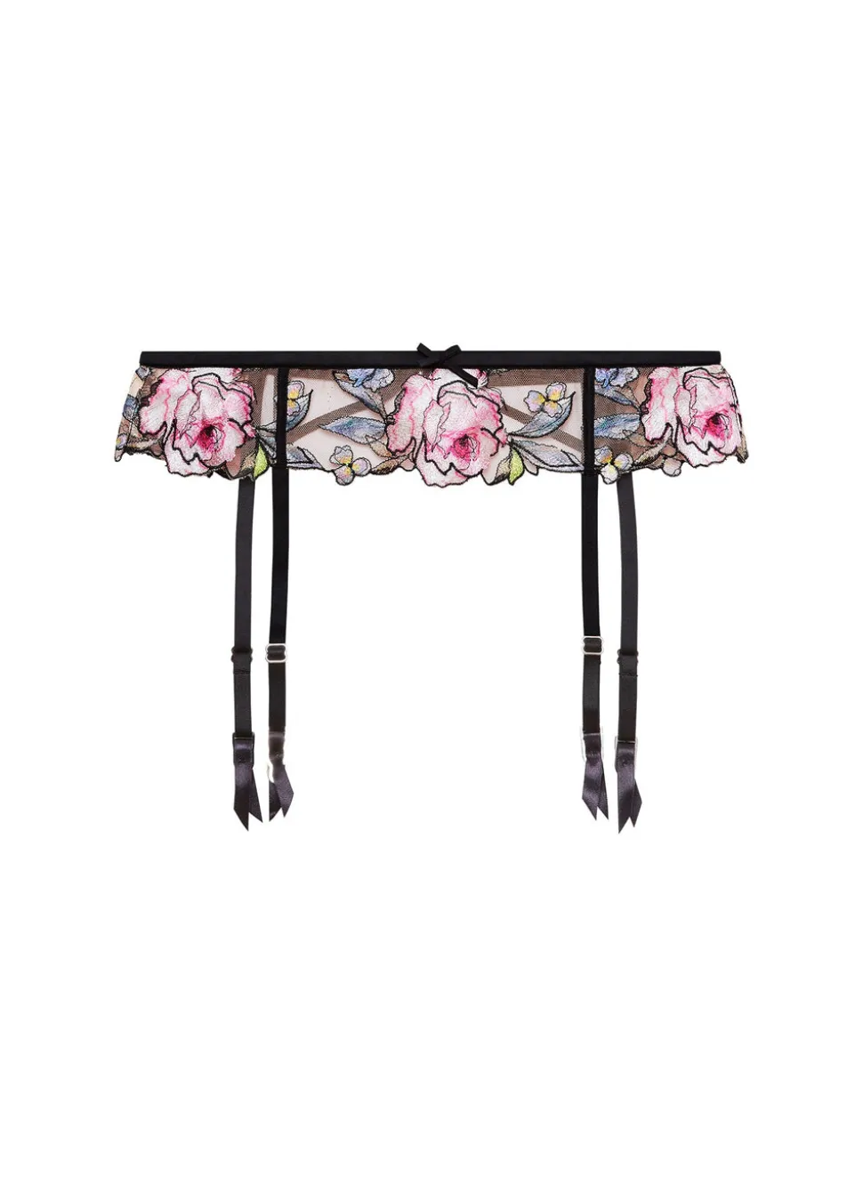 Fidelia Embroidery Garter Belt