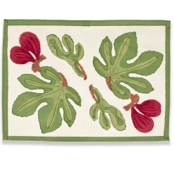 Fig Mats in Red & Green, Set of 6