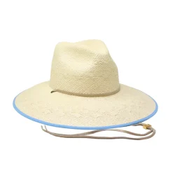 Fiji Hat in Natural & Sky